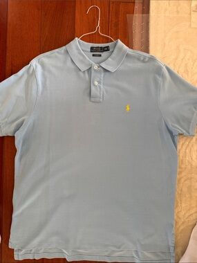 Polo by Ralph Lauren Light Blue Polo with Yellow Pony Logo